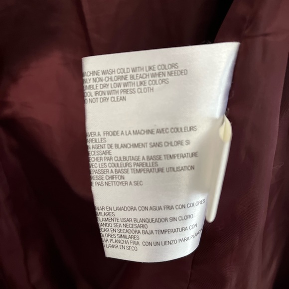 Burgundy Michael Michael Kors Trench ~ Size XL - Picture 10 of 12